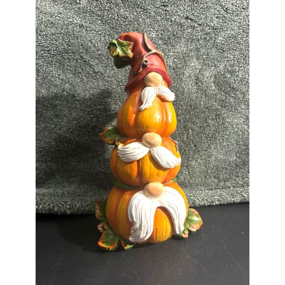 Fall Thanksgiving Stack Gnome Pumpkin Table Decoration - Picture 1 of 9